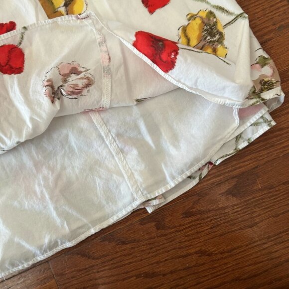 Lands' End Floral Fit and Flare V-Neck Sleeveless Lined Mini Dress Size 8 A Line - Picture 6 of 16